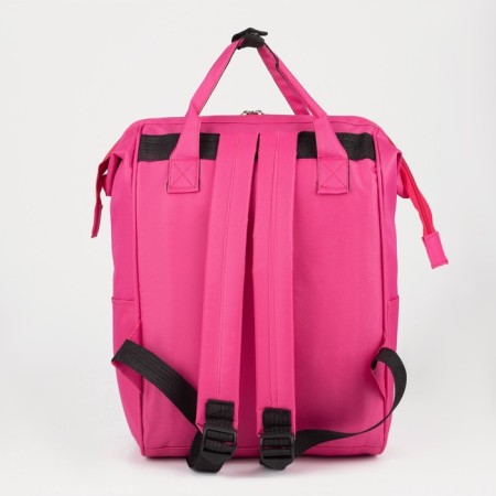 School textile Backpack "You are such a cat", with a pocket, 25x13x38, pink-6
