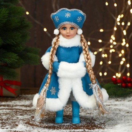 Snow Maiden "In a magnificent fur coat with stars" 14x30 cm