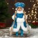 Snow Maiden "In a magnificent fur coat with stars" 14x30 cm