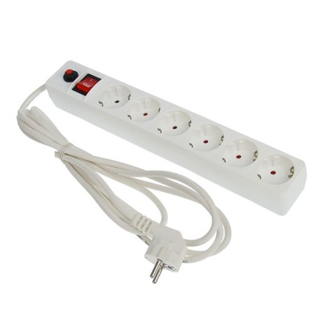 Network filter Universal 967U-3003, 6 sockets, 3 m, 10 A, PVS 3x0.75, white