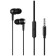 Headphones Borofone BM36 Acura, vacuum, microphone, jack 3.5 mm, cable 1.2 m, black