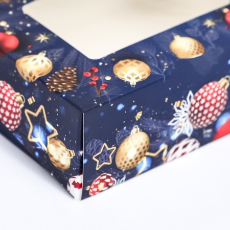 Box a gift New Year's folding "toys", 10 x 8 x 3.5 cm.-2