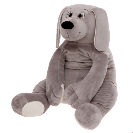 Soft toy "Charlie dog", gray color, 85 cm-1