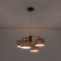 Suspended chandelier Citilux "Form" CL428241, 44x44x32 cm, 4x60W, E27, brown color