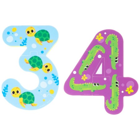 Soft puzzle for kids “Learning numbers: animals”, 5 puzzles, crumb me-7