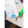 Chancellery scissors 13 cm, traumatic safety, plastic handles, rounded ends, mix