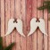 Jewelry decoration "Angel's Wings" Brill (set 2 pcs) 12x9.5 cm, white