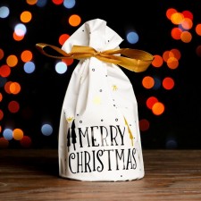 Polyethylene gift package, with ties 
