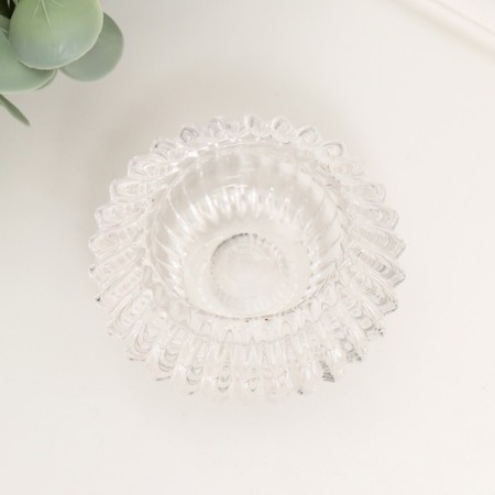 Glass "Conus. Hofre" double-sided transparent d- 2 and 4 cm 7.5x7.5x4.5 cm-2