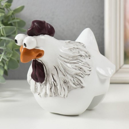 Souvenir Polystone "Funny cockerel. Surprise" 13x13x14 cm-1