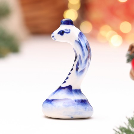 Souvenir "Snake Shai", Gzhel, 6.5 cm-1