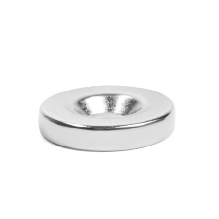 Magnet 15 mm with a hole, the color is nickel-2