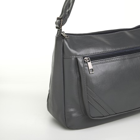 Women's bag with lightning, gray color-3