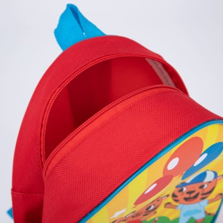 Baby backpack for the boy "Tigers", 23x20.5 cm, lightning department-4