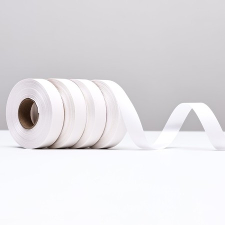 Polypropylene tape "Matte" for decor and gifts, white, 2 cm x 50 m-1