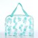 Lightning cosmetic bag, green color
