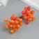 Decor for creativity "Berries" length 1.2 cm, red-yellow