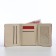 Women's wallet on the button, burgundy color