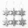 Christmas tree toy New Year's "Snowflakes", for the New Year, silver color