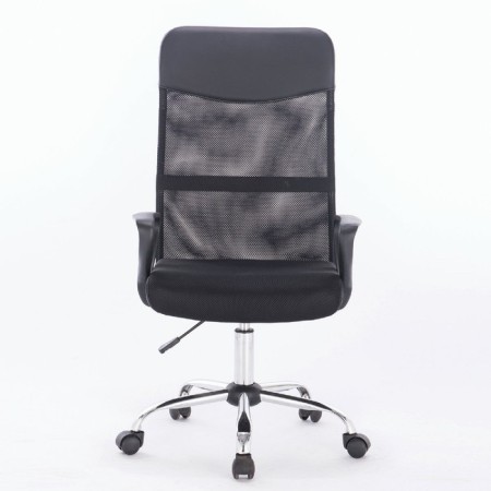 Brabix chair "Tender MG-330", with armrests, chrome, black-1