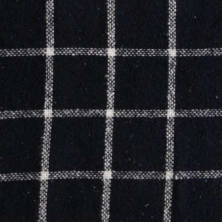 Palermo plaid 140x200cm, dark blue/white, wool 20%, pan 40%, polyester 40%-1