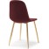 Stol on a metal frame DABL Metal/velor, gold/burgundy 45x51x86 cm