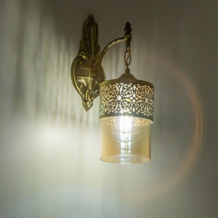 Sconces Citilux "emir" CL467313, 12x39 cm, 1x75W, e27, brown color-16