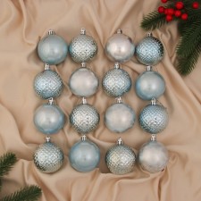 Set of balls plastic D-6 cm, 16 pcs 