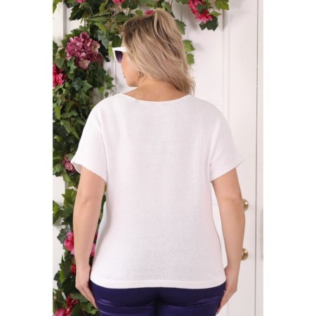Female jumper, size 52, white color-4
