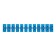 Klemic screw block KV-40 25-40, current 100 A, polypropylene blue rexant (10 pcs.