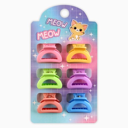 Hair crab Meow, set 6 pcs, 2.5 x 2.5 x 1.5 cm-5