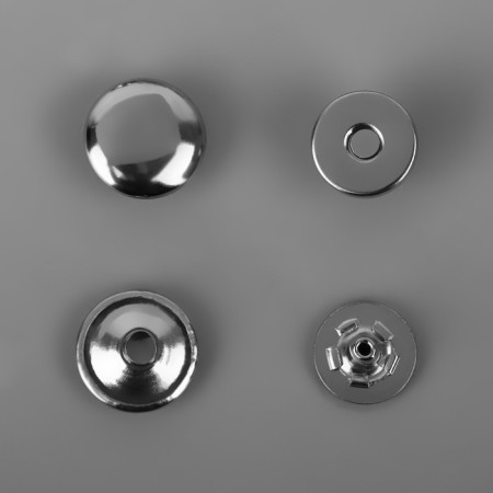Magnetic, installation buttons, d = 10 mm, 10 pcs, silver color-1