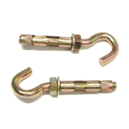 Anchor bolt of scrap, with a hook, galvanized, 12x70 mm, 30 pcs-4