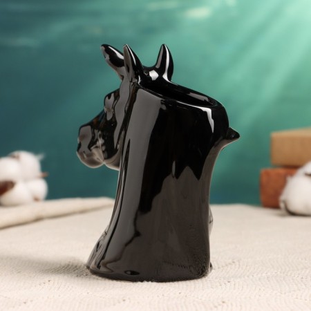 Kashpo - Vase "Unicorn" 13x5x13cm, black-2