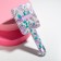 Massage comb “lilac”, wide 21.6 x 8.7 cm