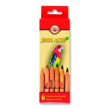 Thickened pencils Jumbo Natur 2171/06n, 6 colors