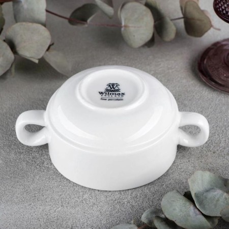 Porcelain broth Wilmax Stella, 270 ml, d = 10 cm, white color-2