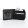 Women's wallet on the button, black color