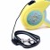 Roulette "Piggon" with a rubberized handle, 5 m, up to 25 kg, cable, yellow-gray