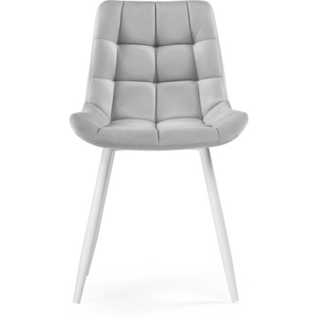 SHELS on a metal frame Chelsea Metal/velor, white/light gray 50x60x80 cm-1