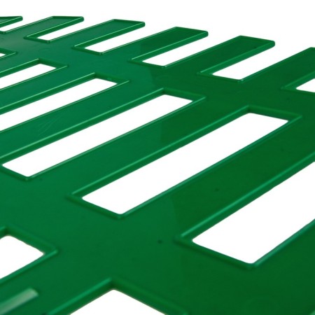 Decorative fence, 35 × 210 cm, 5 sections, plastic, green, RENESSANS, GREENGO-9