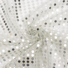 Surfacing for needlework, a net with sequins, color lilac, 47.5 × 50 cm