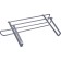 Clue paper towel holder, suspended, with hooks under a shelf of 2.5 cm, silver