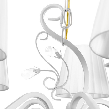 Valencia chandelier 5x40W E14 Patino white 58x58x44 cm Bayerlux-6