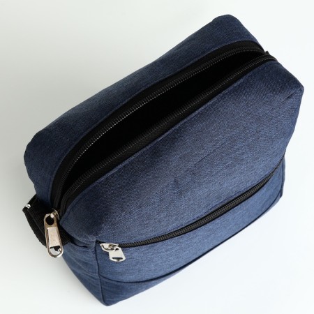 Male bag, blue color-4