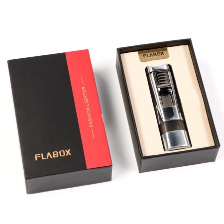Gas lighter, piezo, turbo mode, silver-3
