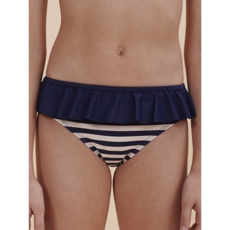 Bathing suit for girls, height 116-122 cm, dark blue color-3
