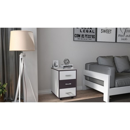 Tumbling with boxes on wheels Polini Kids Mirum, color white-graphite, 40x55 cm-6