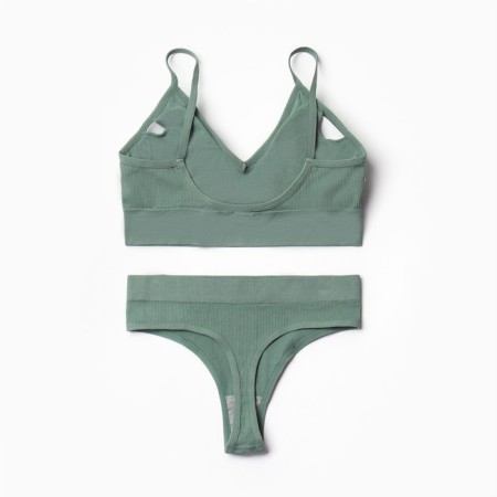 Female set (top, thongs), khaki color, size 42-46-7