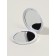 Mirror folding circle (2) C/took D7.3cm grl pwr lips Pack Packet QF
